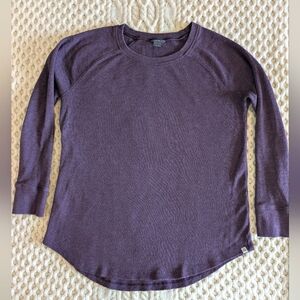 *EDDIE BAUER* MYRIAD Thermal Crewneck T-Shirt, Plum, Sz. Large, VGUC!